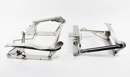 Jeep CJ/YJ Seat Pedestals Pair 76-90 CJ and Wrangler YJ Polished Silver Kentrol-3