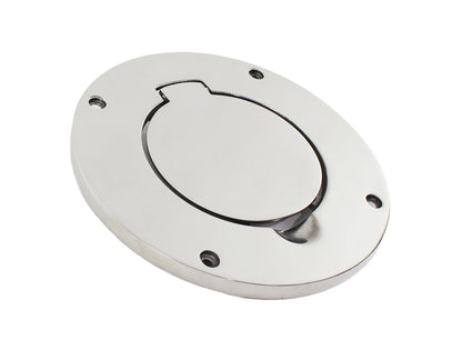 Jeep TJ Billet Style Gas Hatch 97-06 Wrangler TJ Polished Silver Kentrol-1