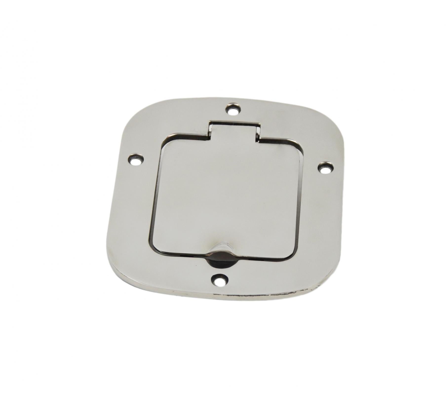 Kentrol Jeep CJ/YJ Billet Style Gas Hatch 77-95 CJ and Wrangler YJ Polished Silver Kentrol