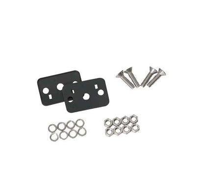 Jeep CJ/YJ Hood Catch Pair TJ Style 42-95 CJ and Wrangler YJ Polished Silver Kentrol-2