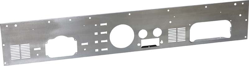 Kentrol Jeep CJ Dash Panel (with radio opening) 77-86 CJ Brushed Silver Kentrol
