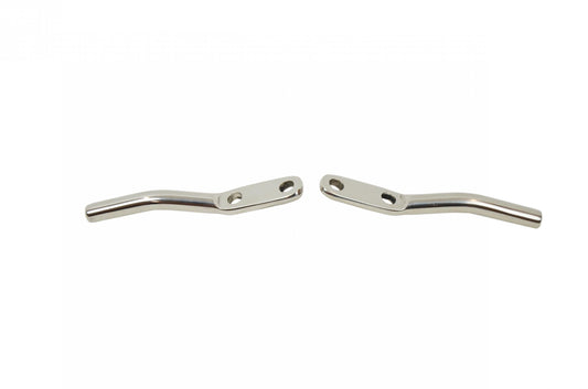 Jeep TJ Door Strap Pins Pair 97-06 Wrangler TJ Polished Silver Kentrol-1
