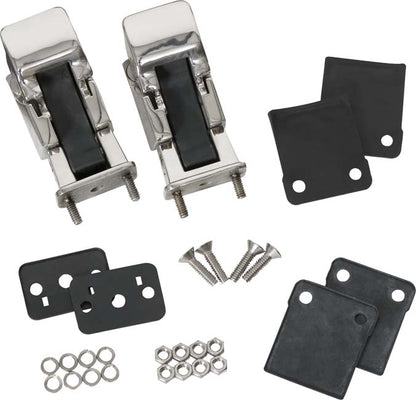 Jeep CJ/YJ Hood Kit With TJ Style Hood Catch 78-95 CJ and Wrangler YJ Polished Silver Kentrol-1