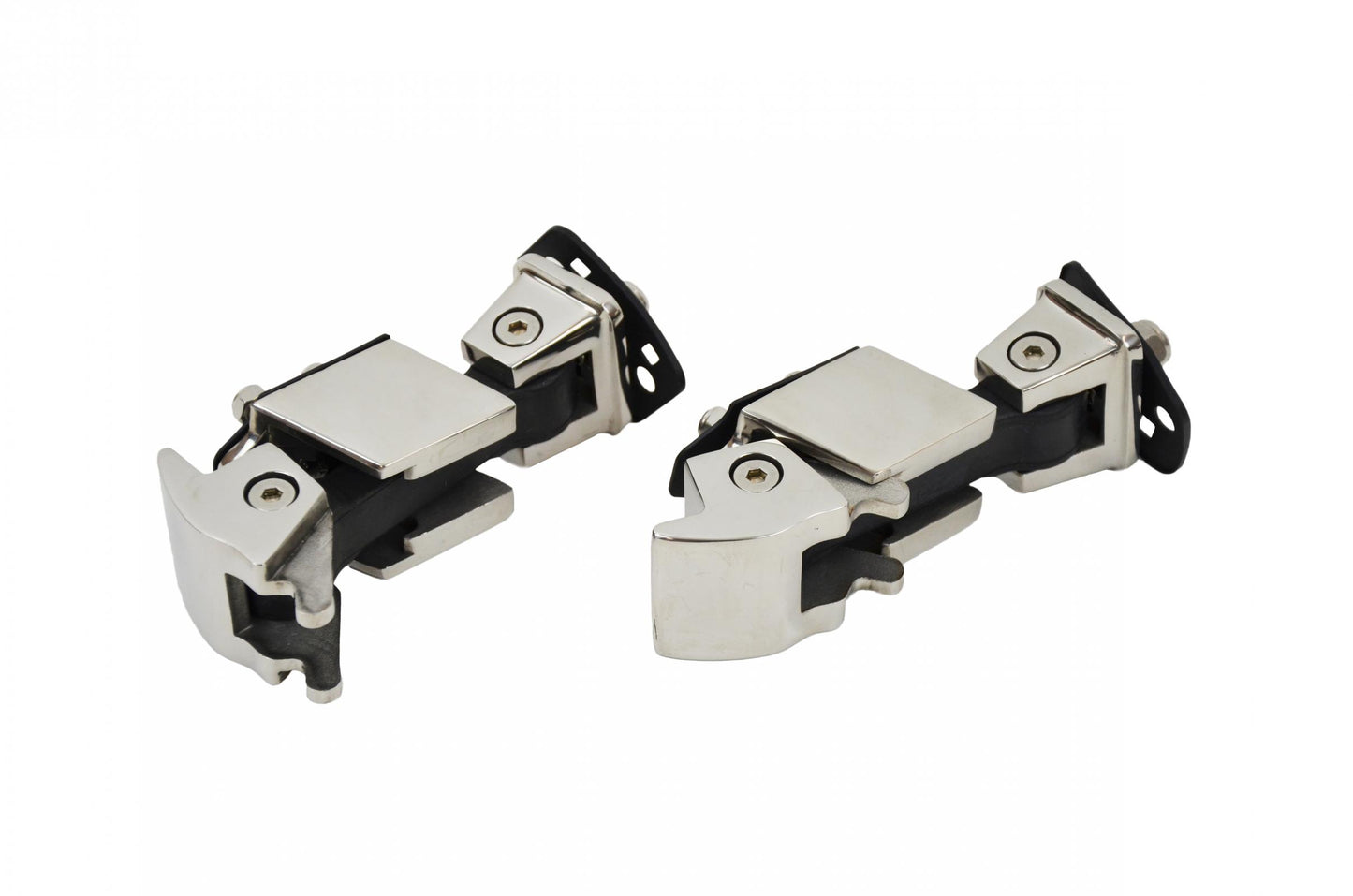 Kentrol Jeep JK Hood Catch Pair 07-18 Wrangler JK Polished Silver Kentrol