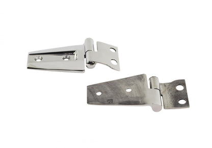 Jeep JK Hood Hinge Pair 07-18 Wrangler JK Polished Silver Kentrol-2