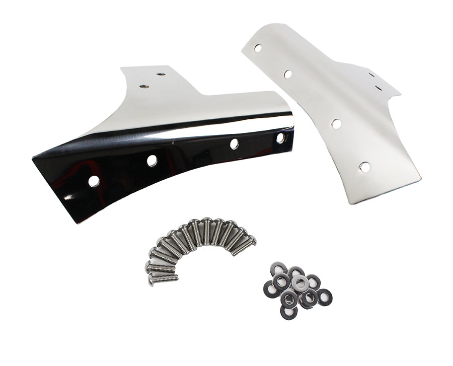 Kentrol Jeep JK Windshield Supports Pair 07-18 Wrangler JK Polished Silver Kentrol