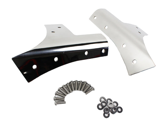 Kentrol Jeep JK Windshield Supports Pair 07-18 Wrangler JK Polished Silver Kentrol