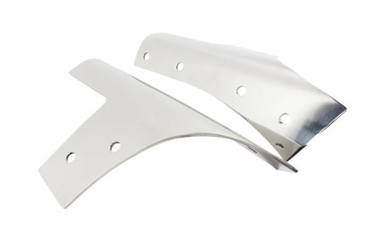 Jeep JK Windshield Supports Pair 07-18 Wrangler JK Polished Silver Kentrol-1