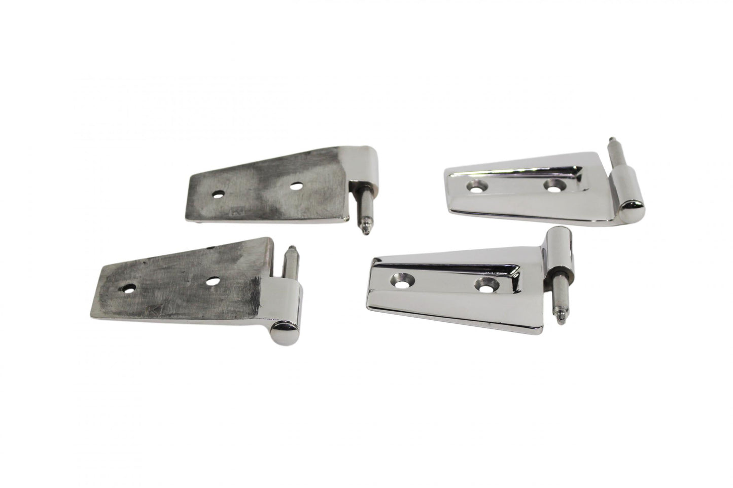 Kentrol Jeep JK Door Hinge Set 4 Pieces 2 Door 07-18 Wrangler JK Polished Silver Kentrol