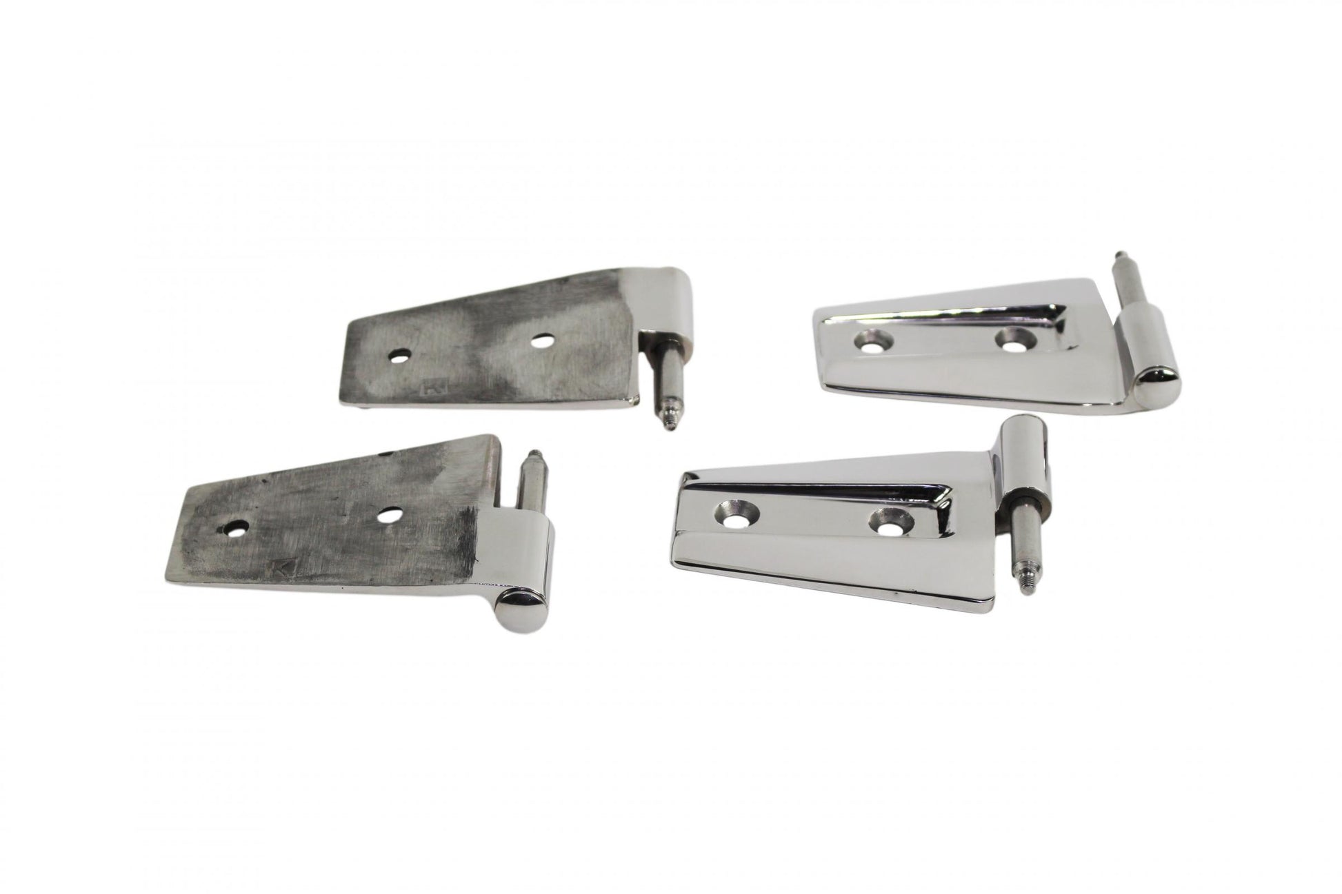 Kentrol Jeep JK Door Hinge Set 4 Pieces 2 Door 07-18 Wrangler JK Polished Silver Kentrol
