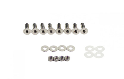 Jeep JK Door Hinge Set 4 Pieces 2 Door 07-18 Wrangler JK Polished Silver Kentrol-4