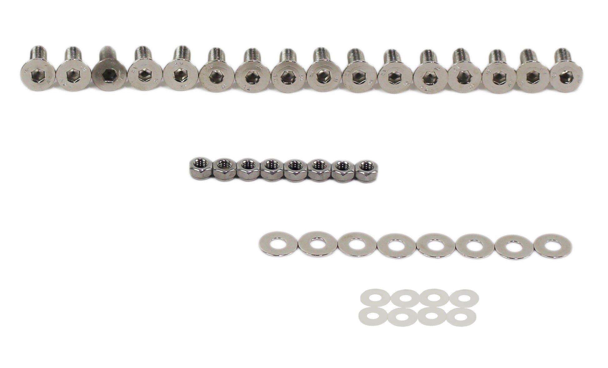 Kentrol Jeep JK Door Hinge Set 8 Pieces 4 Door 07-18 Wrangler JK Polished Silver Kentrol