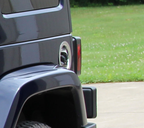 Kentrol Jeep JK Gas Filler Neck 4 Door 07-18 Wrangler JK Polished Silver Kentrol