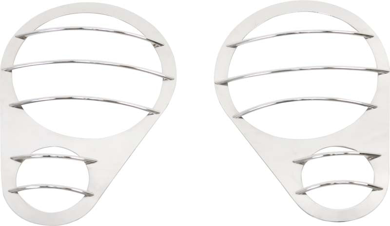 Kentrol Jeep JK Headlight Guards Pair 07-18 Wrangler JK Polished Silver Kentrol