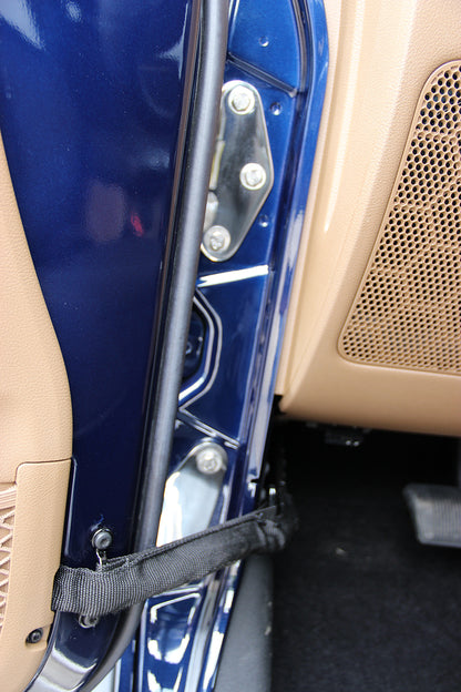 Jeep JK Body Door Hinge Set 4 Pieces 2 Door 07-18 Wrangler JK Polished Silver Kentrol-6
