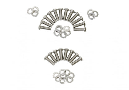 Jeep JK Body Door Hinge Set 8 Pieces 4 Door 07-18 Wrangler JK Polished Silver Kentrol-3