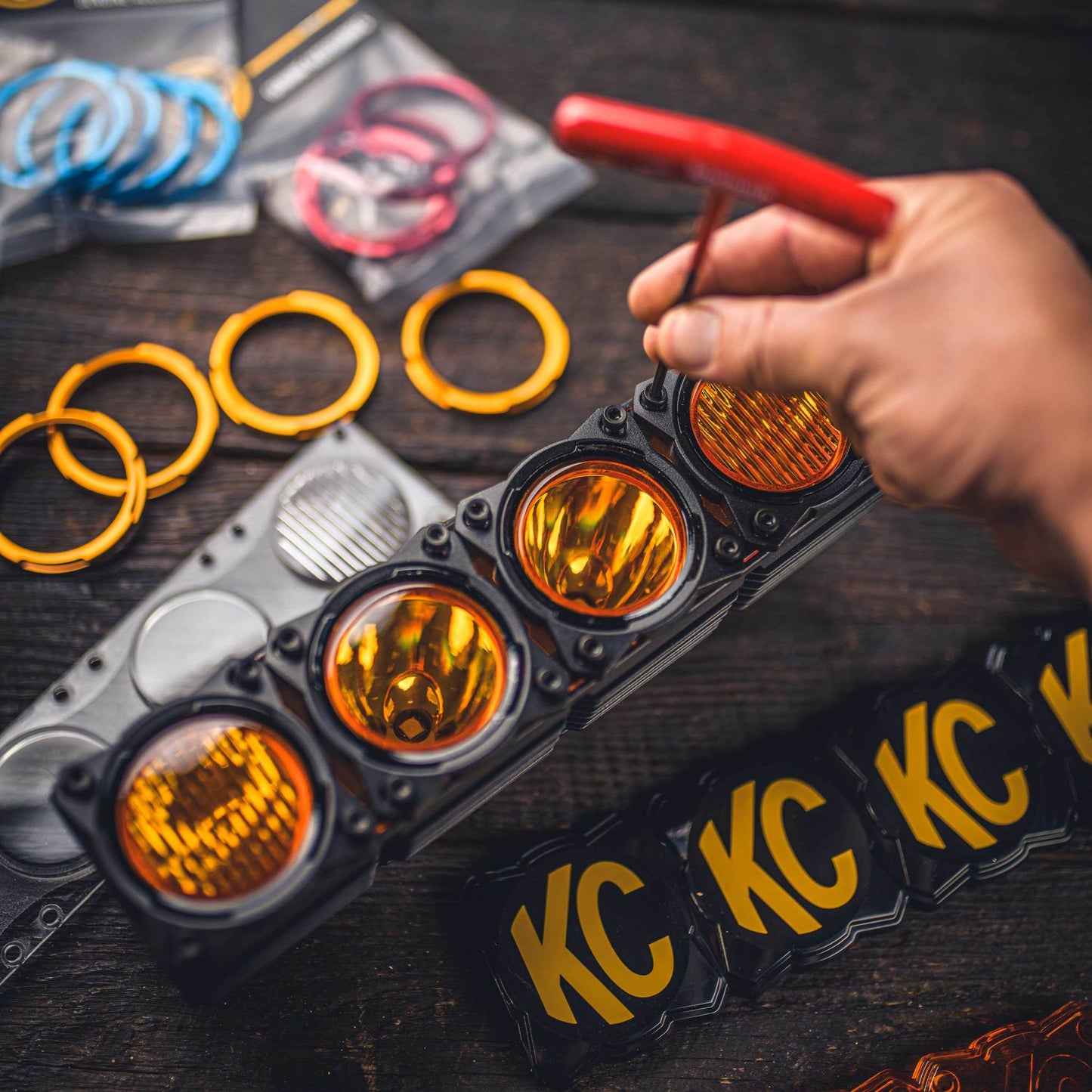 Bezel Ring KC Flex Era Bar 4Pc KC Hilites-8