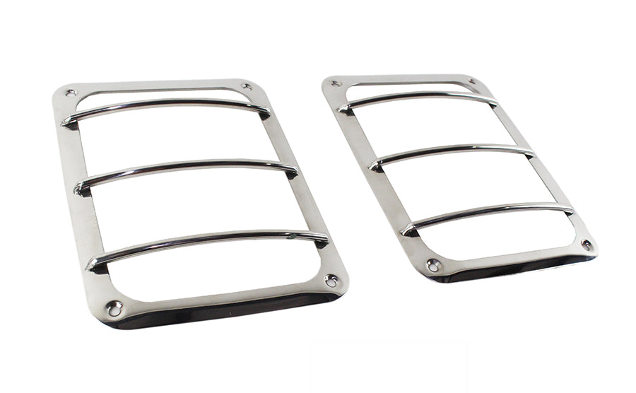 Kentrol Jeep JK Taillight Guard Pair 07-18 Wrangler JK Polished Silver Kentrol