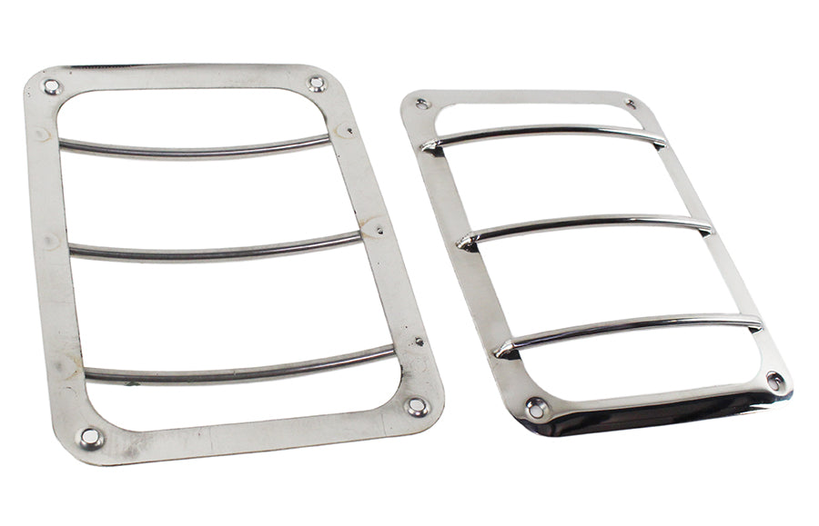 Kentrol Jeep JK Taillight Guard Pair 07-18 Wrangler JK Polished Silver Kentrol