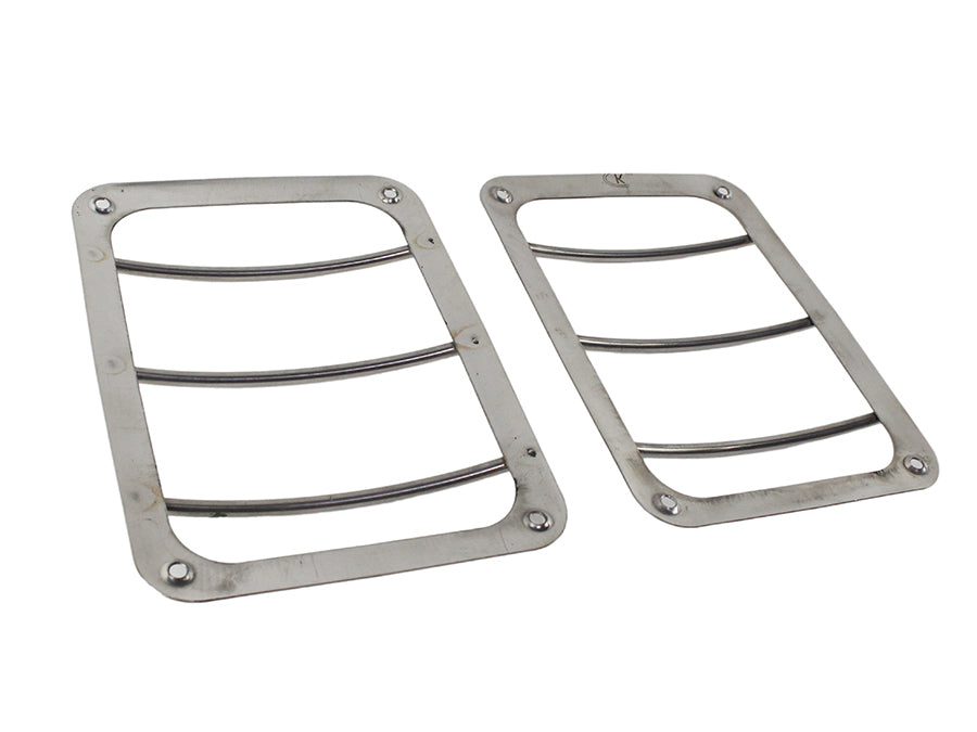Kentrol Jeep JK Taillight Guard Pair 07-18 Wrangler JK Polished Silver Kentrol