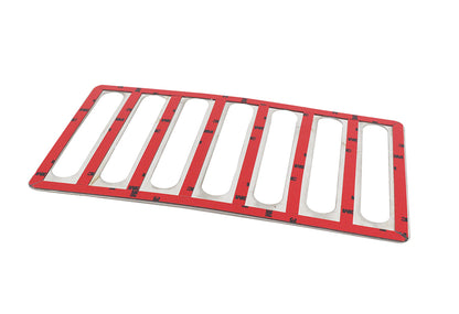 Jeep JK Hood Vent 07-18 Wrangler JK Polished Silver Kentrol-1