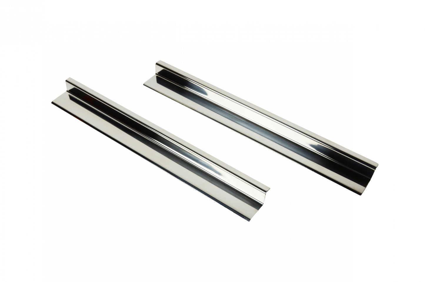 Kentrol Jeep JK Entry Guards Pair 2 Door 07-18 Wrangler JK Polished Silver Kentrol