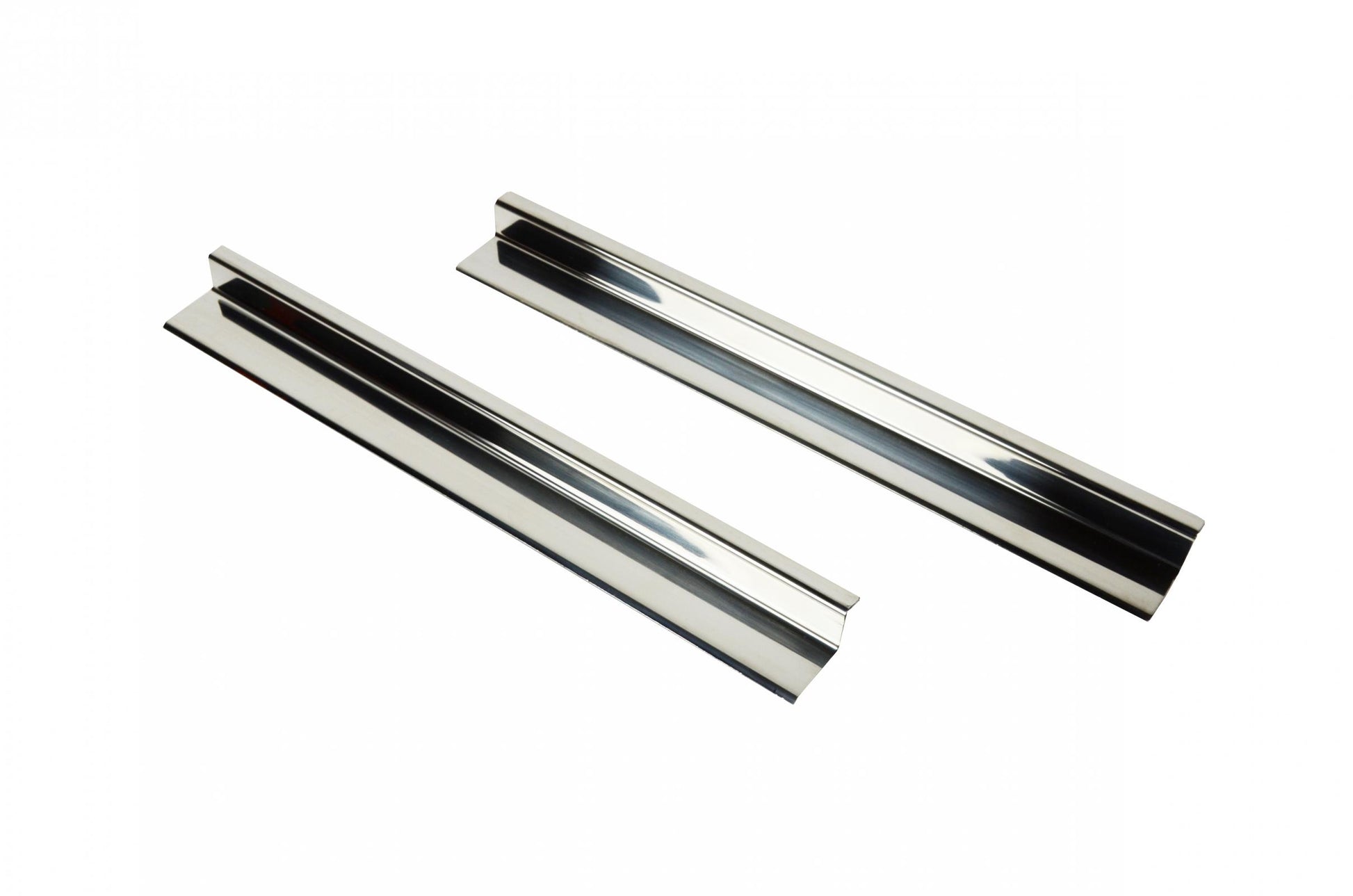 Kentrol Jeep JK Entry Guards Pair 2 Door 07-18 Wrangler JK Polished Silver Kentrol