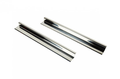 Jeep JK Entry Guards Pair 2 Door 07-18 Wrangler JK Polished Silver Kentrol-1