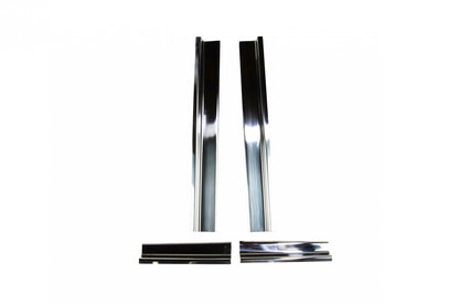 Jeep JK Entry Guards 4 Pieces 4 Door 07-18 Wrangler JK Polished Silver Kentrol-2