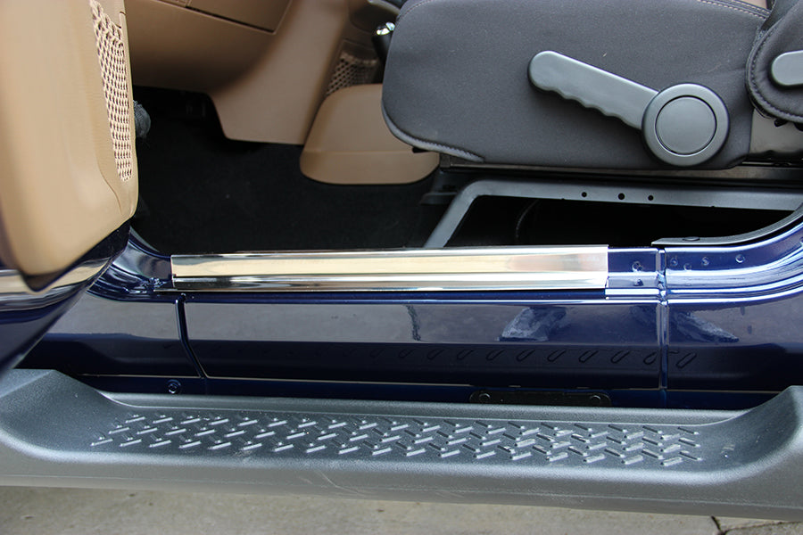 Kentrol Jeep JK Entry Guards 4 Pieces 4 Door 07-18 Wrangler JK Polished Silver Kentrol