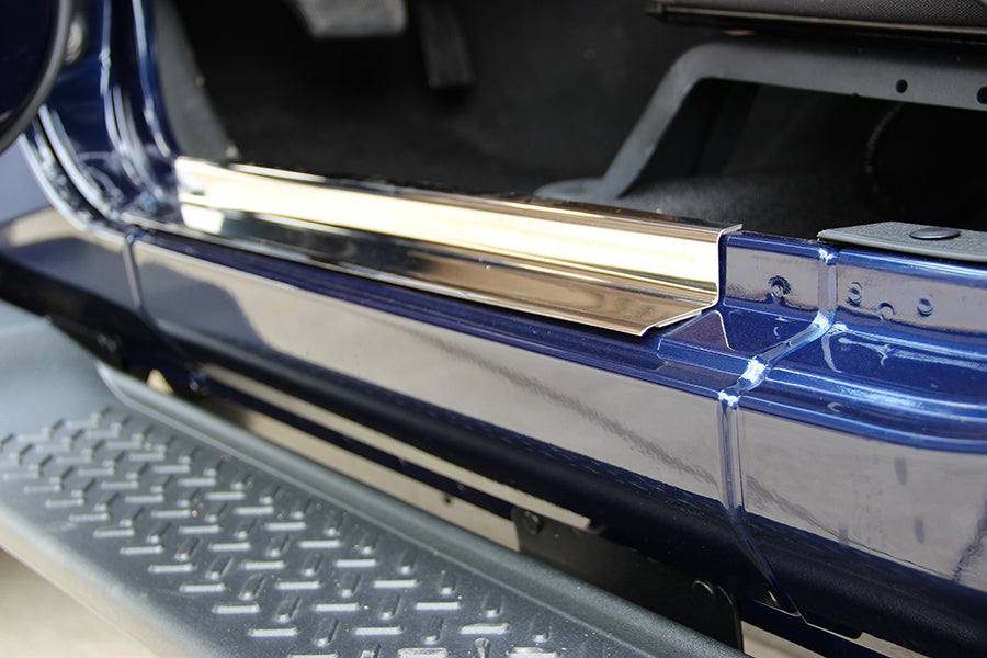 Kentrol Jeep JK Entry Guards 4 Pieces 4 Door 07-18 Wrangler JK Polished Silver Kentrol