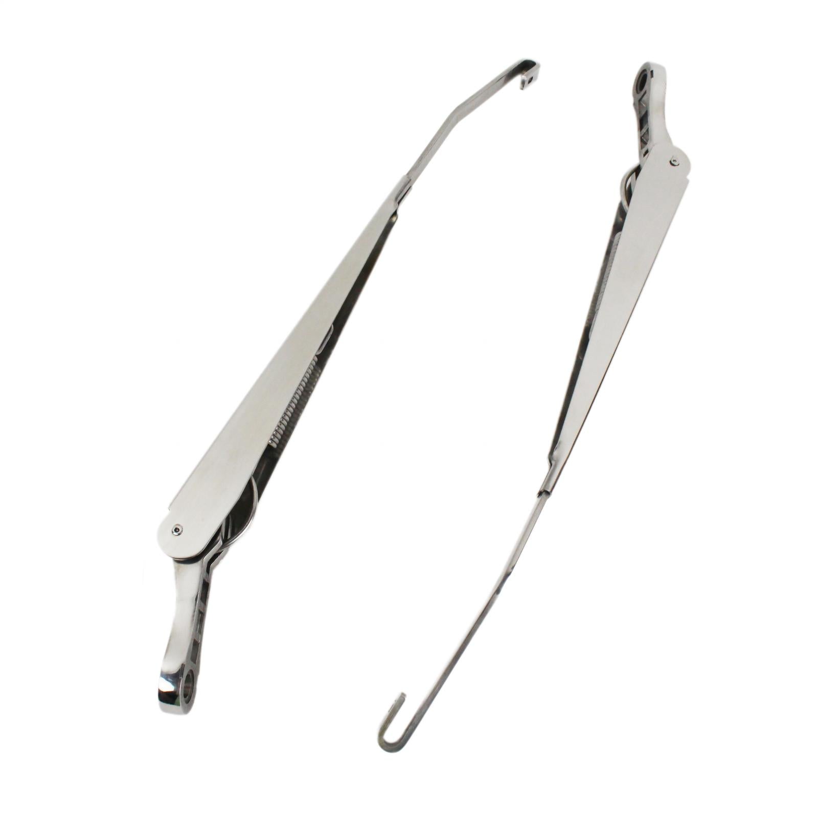 Kentrol Jeep JK Windshield Wiper Arms Pair 07-18 Wrangler JK Polished Silver Kentrol