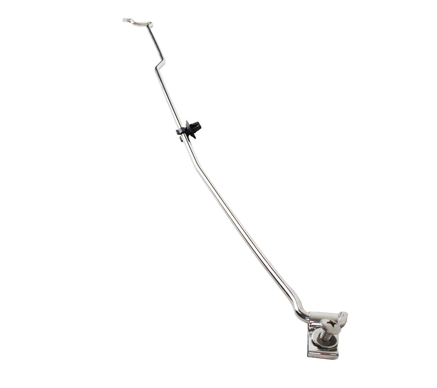 Kentrol Jeep JK Hood Prop Rod 07-18 Wrangler JK Polished Silver Kentrol