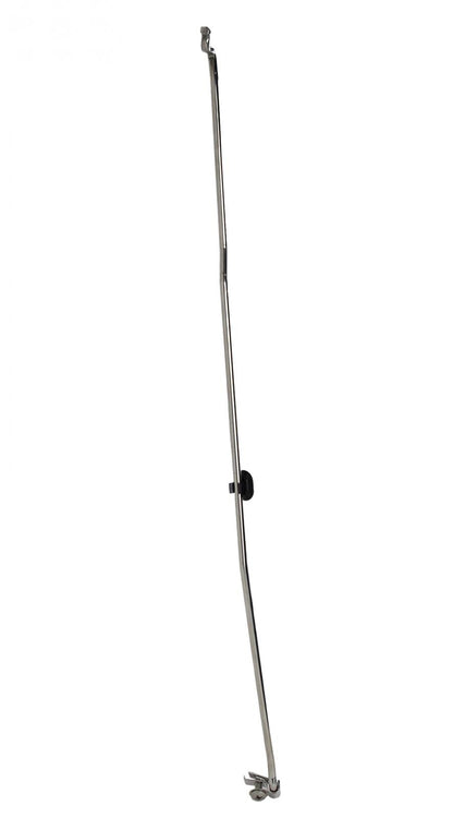 Jeep JK Hood Prop Rod 07-18 Wrangler JK Polished Silver Kentrol-3