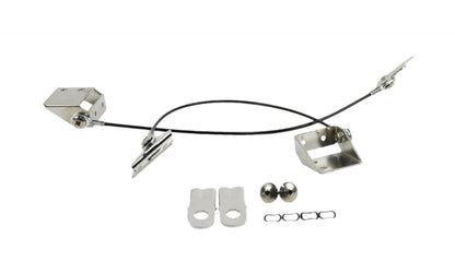 Jeep CJ Tailgate Pivot Latch Assembly Fiberglass Body 76-86 CJ Polished Silver Kentrol-1