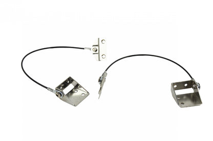 Jeep CJ Tailgate Pivot Latch Assembly Fiberglass Body 76-86 CJ Polished Silver Kentrol-3