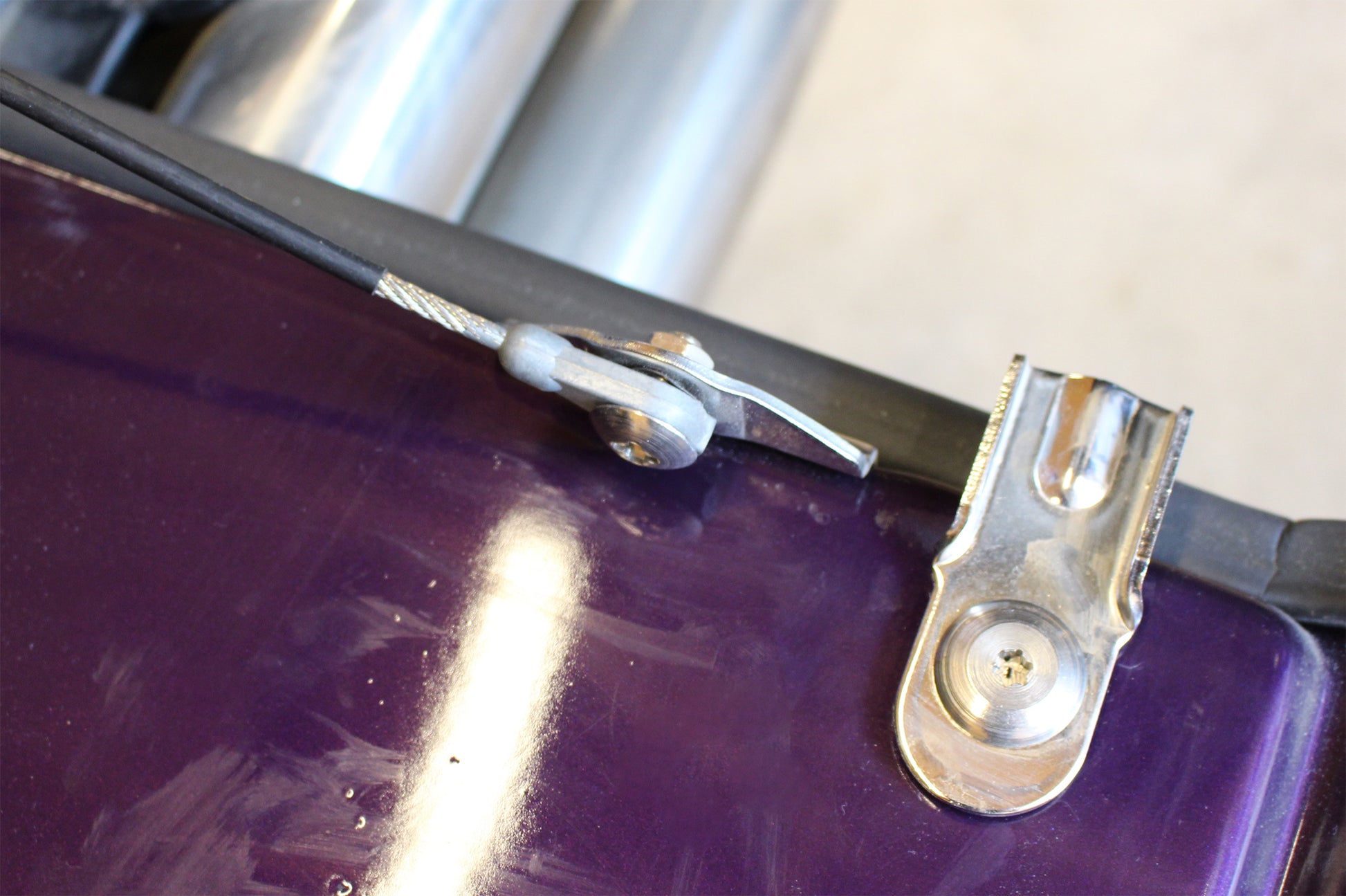 Kentrol Jeep CJ Tailgate Pivot Latch Assembly Fiberglass Body 76-86 CJ Polished Silver Kentrol