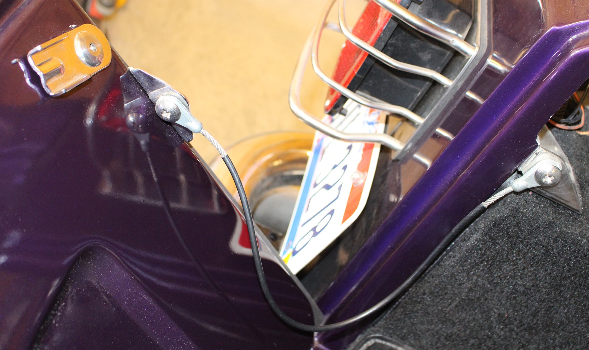 Kentrol Jeep CJ Tailgate Pivot Latch Assembly Fiberglass Body 76-86 CJ Polished Silver Kentrol