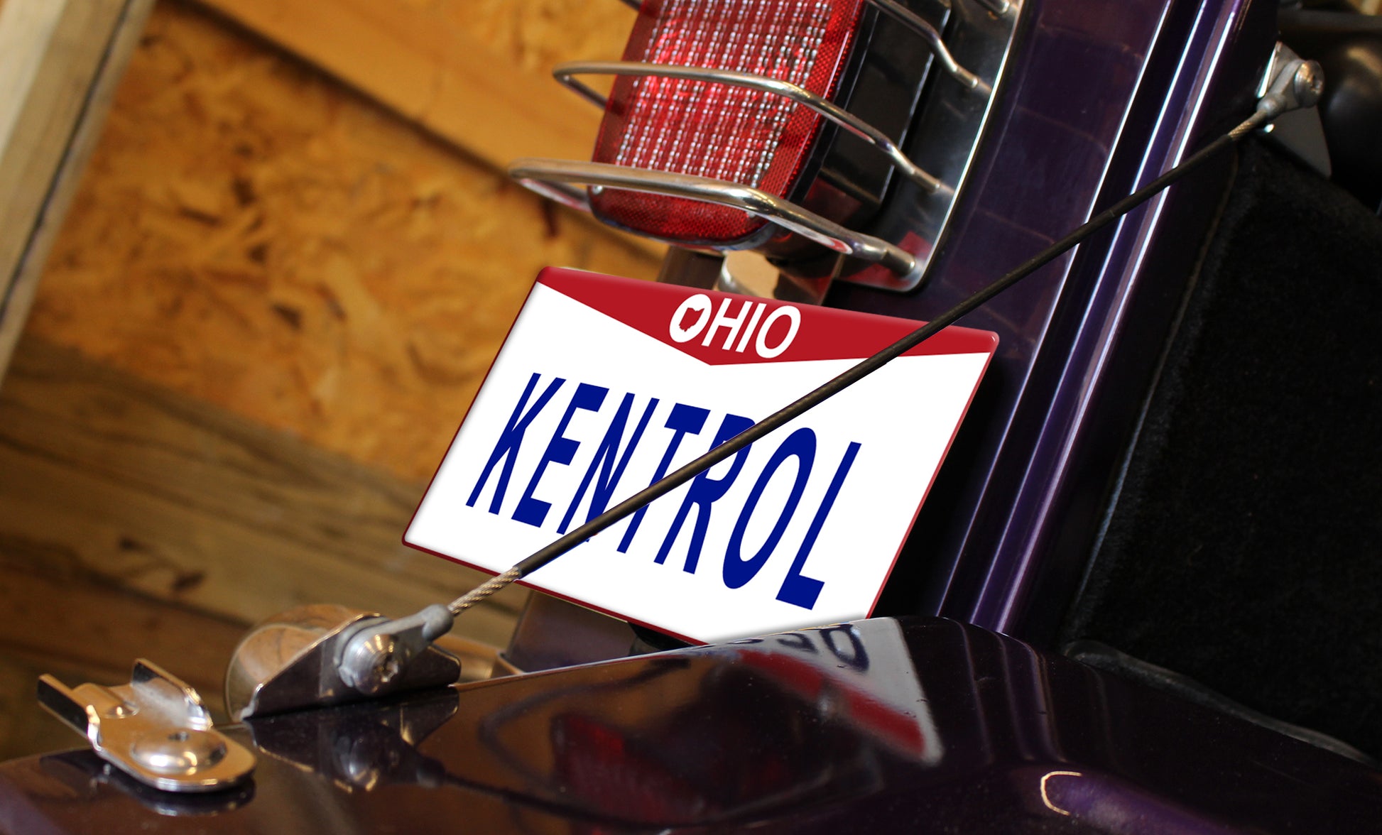 Kentrol Jeep CJ Tailgate Pivot Latch Assembly Fiberglass Body 76-86 CJ Polished Silver Kentrol