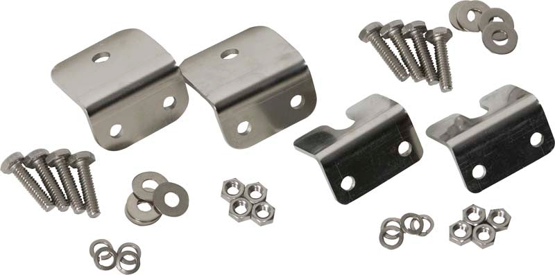 Kentrol Jeep CJ Strut Rod Mounting Brackets 4 Pieces Fiberglass 72-86 CJ Polished Silver Kentrol
