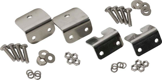 Kentrol Jeep CJ Strut Rod Mounting Brackets 4 Pieces Fiberglass 72-86 CJ Polished Silver Kentrol
