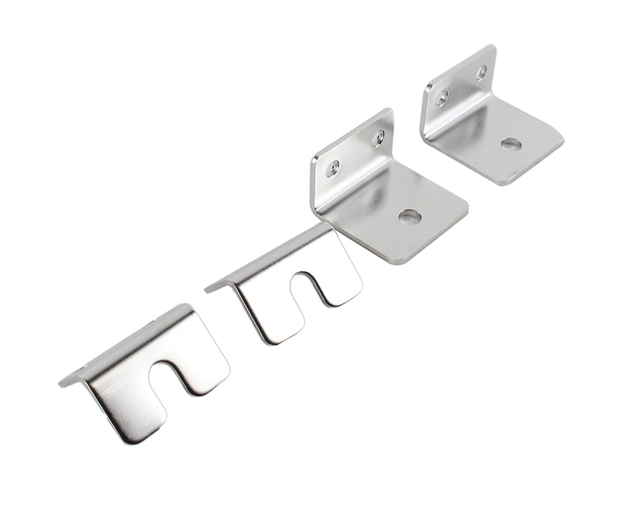Kentrol Jeep CJ Strut Rod Mounting Brackets 4 Pieces Fiberglass 72-86 CJ Polished Silver Kentrol