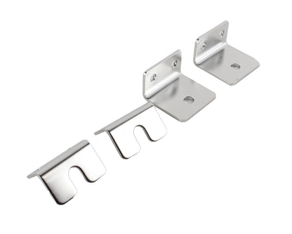 Jeep CJ Strut Rod Mounting Brackets 4 Pieces Fiberglass 72-86 CJ Polished Silver Kentrol-2