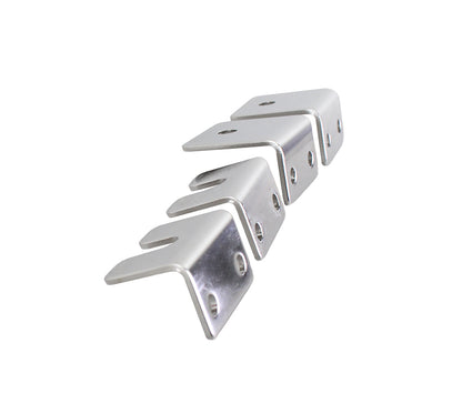 Jeep CJ Strut Rod Mounting Brackets 4 Pieces Fiberglass 72-86 CJ Polished Silver Kentrol-3