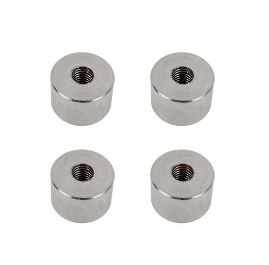 Jeep TJ OEM Anti-Theft Door Nuts 97-06 Wrangler TJ Polished Silver Kentrol-1