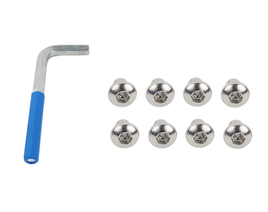 Kentrol Jeep JK JK OEM Anti-Theft Door Nuts 4 Door 07-18 Wrangler JK Polished Silver Kentrol