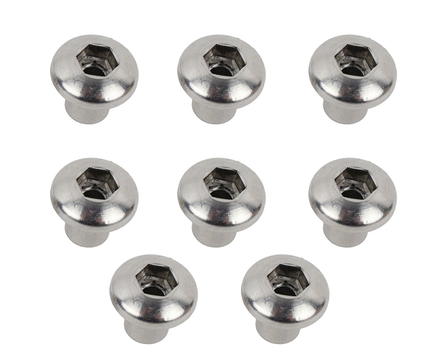 Kentrol Jeep JK JK OEM Anti-Theft Door Nuts 4 Door 07-18 Wrangler JK Polished Silver Kentrol