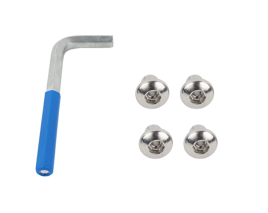 Kentrol Jeep JK JK OEM Anti-Theft Door Nuts 2 Door 07-18 Wrangler JK Polished Silver Kentrol