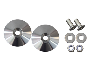 Jeep Wrangler Hood Bumper Deletes For 97-19 Wrangler JK/TJ Stainless Steel Kentrol-8