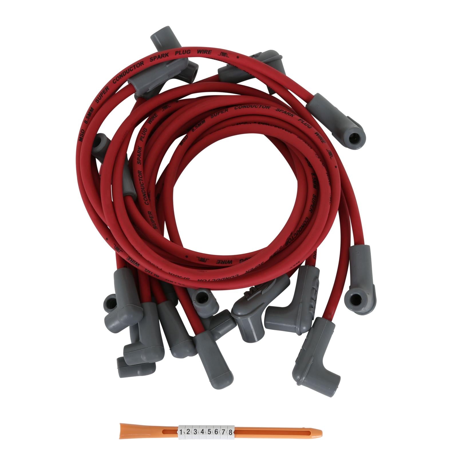 Spark Plug Wire Set Bb Chevy For Use With Pn 8541 Crab Cap The Race Tailored 8.5Mm Super Conductor Wire Sets Are Designed Specifically To Fit Race Engines Equipped With Headers Or An Distributor MSD Ignition